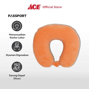 Ace - Passport Bantal Leher Butter - Oranye