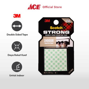 Ace - 3m Double Tape Scotch Foam Mounting Square 25.4x25.4 Mm