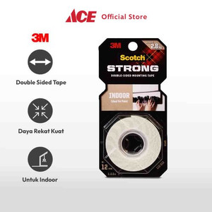 Ace - 3m Double Tape Scotch Foam Mounting Tape 12x1.5 Mtr