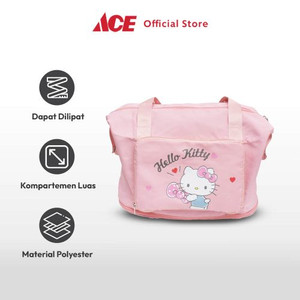 Ace - Hello Kitty Tas Duffle Lipat - Pink