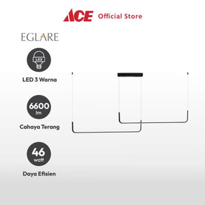 Ace - Eglare Dawa Lampu Gantung Hias Led 3cct - Hitam