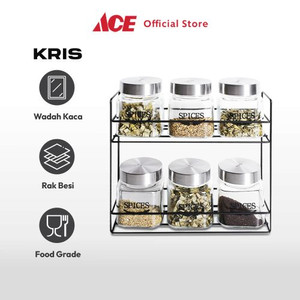 Ace - Kris 240 Ml Set 7 Pcs Stoples Bumbu Dengan Rak