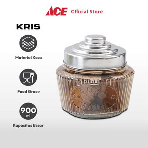 Ace - Kris 900 Ml Stoples Kaca Slim - Cokelat