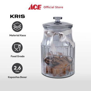 Ace - Kris 2.6 Ltr Stoples Kaca Dengan Tutup Pt1170 - Abu-Abu