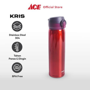 Ace - Kris 500 Ml Botol Vacuum Flask Shiny - Merah