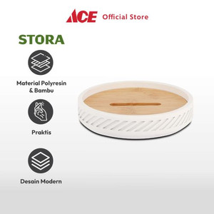 Ace - Stora Lucien Tempat Sabun Batang Polyresin - Putih