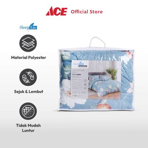 Ace Sleeplite 210X220 cm Bed Cover Polyester Kirei - Biru