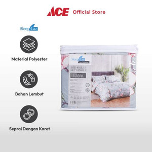 Ace Sleeplite 120X200 cm Set 3Pcs Seprai Single Polyester Malva - Biru