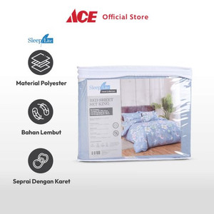 Ace Sleeplite 180X200 cm Set 5 Pcs Seprai King Poly Buttercup - Biru