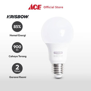 Ace - Krisbow Lumi Bohlam Led 9 Wattt Cool Daylight - Putih