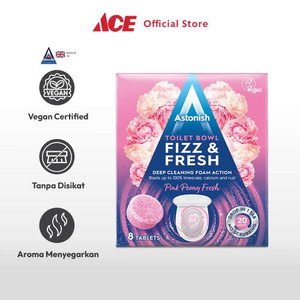 Ace - Astonish Set 8 Pcs Pembersih Kloset Pink Peony Fresh