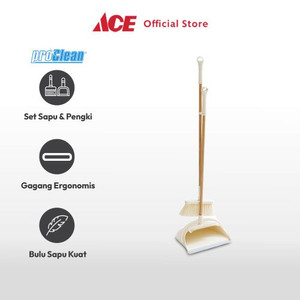 Ace - Proclean Set Sapu Dan Pengki - Cokelat