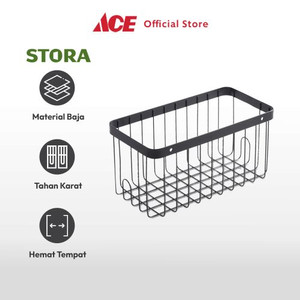 Ace - Stora 23x12x11.6 Cm Rak Dinding Kamar Mandi