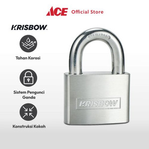 Ace - Krisbow 6 Cm Gembok Stainless Steel - Silver