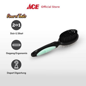 Ace - Paws N Tail Sisir Hewan Double Side Small