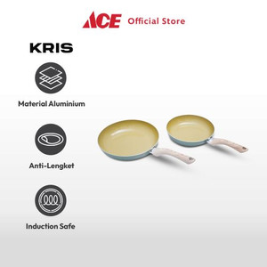 Ace - Kris Set 2 Pcs Amvegan Wajan Penggorengan - Hijau Olive