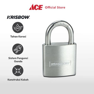 Ace - Krisbow 3.2 Cm Gembok Stainless Steel Brass Cylinder - Silver