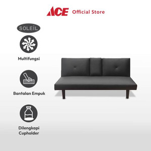 Ace - Soleil Ramadante Sofa Bed Dengan Cup Holder - Hitam