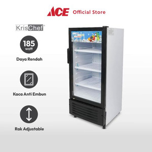 Ace - Krischef 180 Ltr Lemari Pendingin 1 Pintu - Hitam