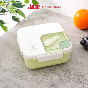 Ace - Ataru 1.1 Ltr Kotak Makan Square - Hijau