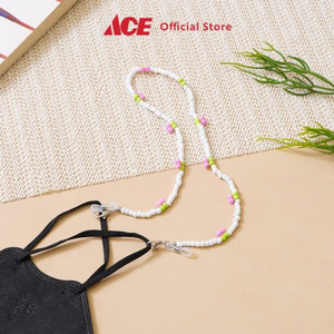 Ace - Ataru Tali Masker Beads Cherry - Putih