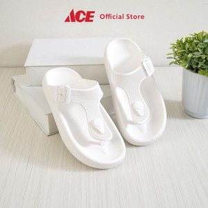 Ace - Ataru Ukuran 37 Sandal Jepit Thick Flip Flop - Putih