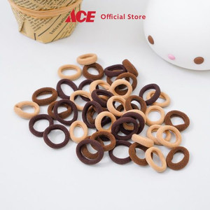 Ace - Ataru Set 40 Pcs Ukuran Kecil Ikat Rambut Elastic Box - Cokelat