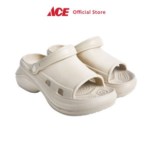 Ace - Ataru Ukuran 40-41 Sandal Wanita Clogs Wedges Sling Back - Krem