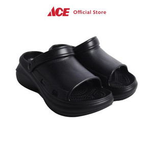 Ace - Ataru Ukuran 40-41 Sandal Wanita Clogs Wedges Sling Back - Hitam