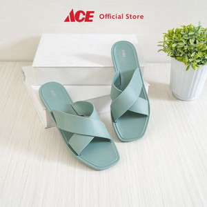 Ace - Ataru Ukuran 40 Sandal Wanita X Strap Matte - Biru