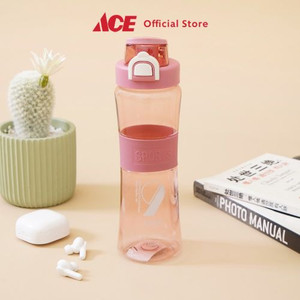 Ace - Ataru 650 Ml Botol Minum Antislip - Pink