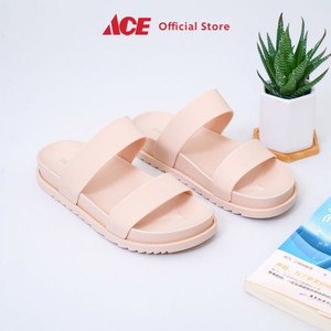 Ace - Ataru Ukuran 41 Sandal Wanita Double Stripe - Pink Nude