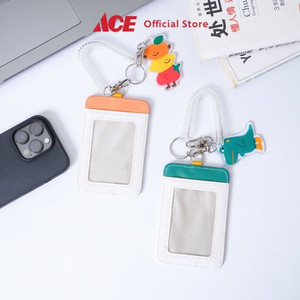 Ace - Ataru Holder Id Card Dengan Spiral Dan Charm Assorted