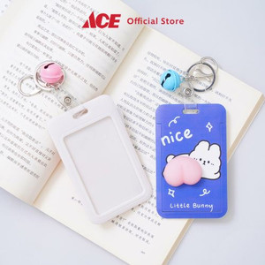 Ace - Ataru Holder Id Card Dengan Squishy Peach 3d Assorted