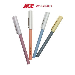 Ace - Ataru Set 4 Pcs Pulpen Hitam Happy Motivation