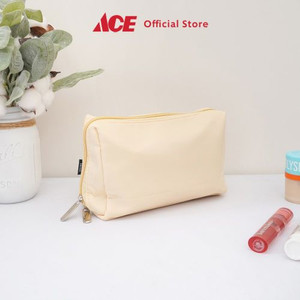 Ace - Ataru Ukuran M Pouch Kosmetik Dengan Kompartemen - Krem