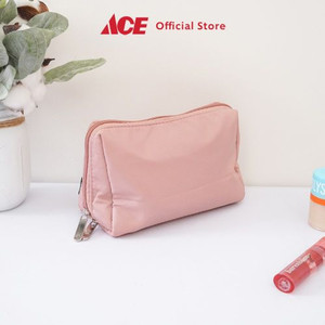 Ace - Ataru Ukuran M Pouch Kosmetik Dengan Kompartemen - Pink