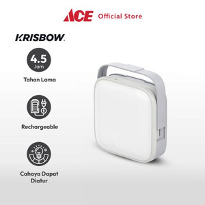 Ace - Krisbow Lampu Darurat Square - Putih/Abu-Abu