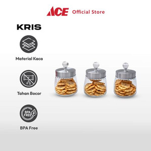 Ace Kris 500 ml Set 3 Pcs Stoples Kaca