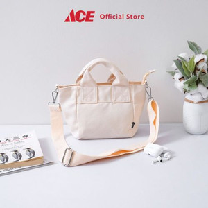 Ace - Ataru Ukuran S Tas Selempang Canvas - Putih Ivory