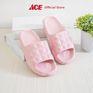 Ace - Ataru Ukuran 40 Sandal Wanita Slides Diamond - Pink