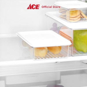 Ace - Ataru 1 Ltr Wadah Makanan Kulkas Dengan Tutup - Putih