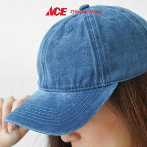 Ace - Ataru Topi Baseball Denim - Biru Tua