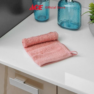 Ace - Ataru 25x25 Cm Handuk Wajah Plain Katun - Pink