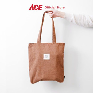 Ace - Ataru Tote Bag Corduroy - Cokelat