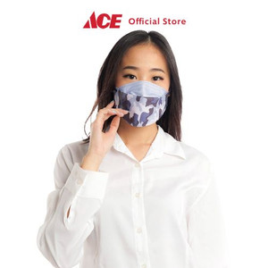 Ace - Ataru Kyou Masker Pelindung 4 Lapis Kf94 Camo - Biru Muda