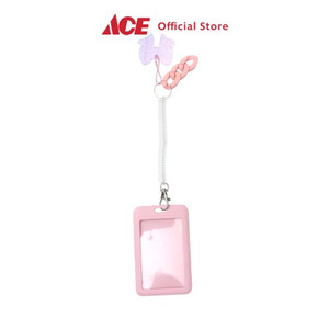 Ace - Ataru Holder Card Id Dengan Charm - Pink