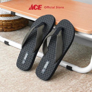 Ace - Ataru Ukuran 41 Sandal Jepit Pria Beach Flip Flop - Abu Abu