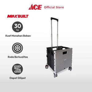 Ace - Maxb Troli Lipat Portabel 4 Roda 30 Kg - Abu-Abu