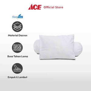 Ace - Sleeplite Set 2 Pcs Bantal & Guling - Putih